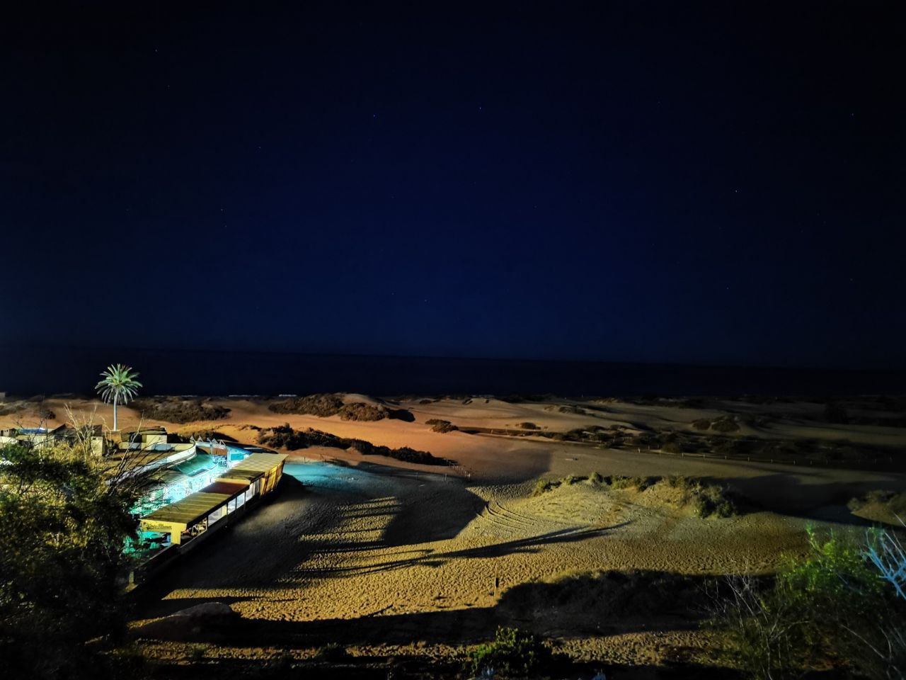 An image of the desert in the Canary Islands