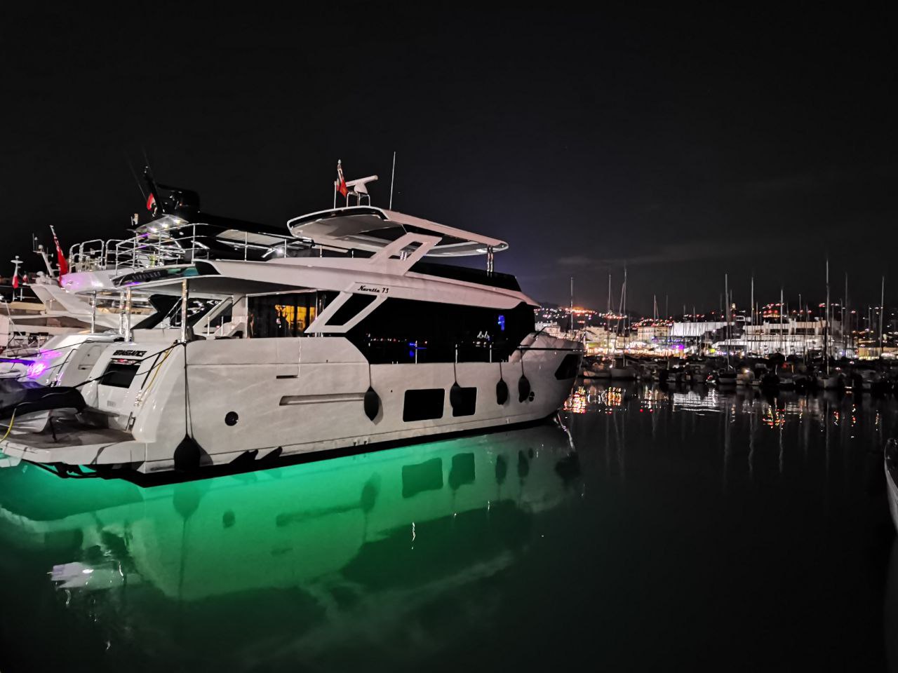 An image of boats taken in Cannes, France