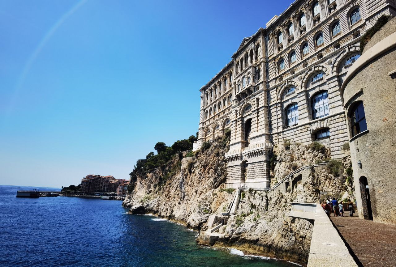 An image of the Oceanographic Museum, tacken in Monaco